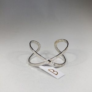 Silver Bancroft Rowan Hammered Infinity Cuff, NWT